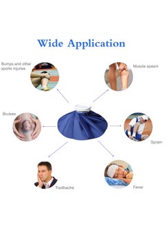 Chabeia 3-Pack Reusable Ice Bags – Hot and Cold Therapy for Injuries, First Aid Ice Packs for Sports Relief, Deep Blue (11”, 9”, 6”)  - Image 5