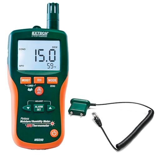 Extech MO290 Pinless Moisture Psychrometer with IR Thermometer - Image 1