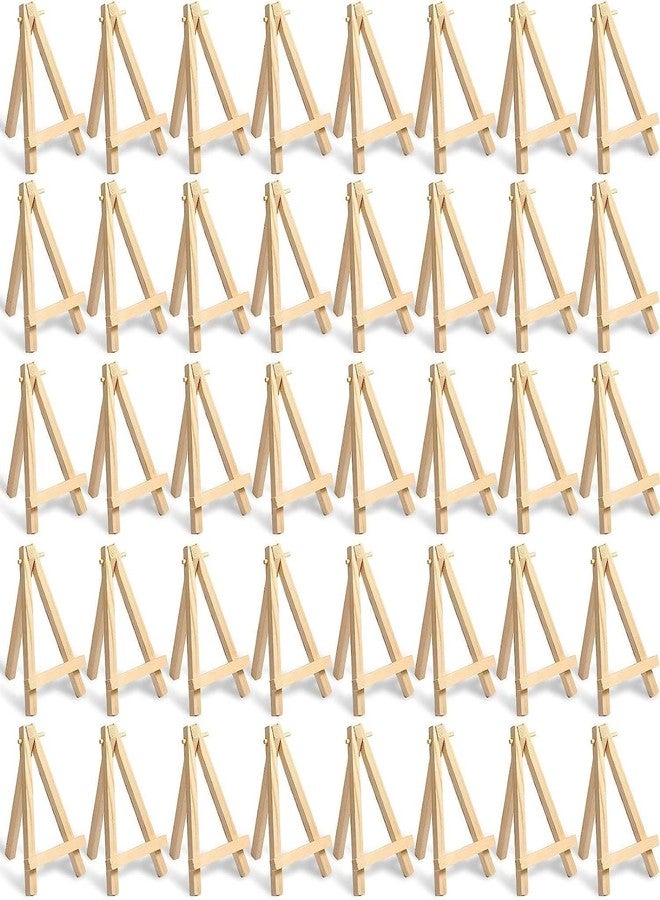 KRYTONE�.Fx 5 Inch Mini Wood Display Easel Artist Small Wooden Easel Stand Art Craft Painting Triangle Easel Canvas Holder Mini Easels Pack Tabletop Stand for Card Artist Photos Phone Wedding (10) - Image 1