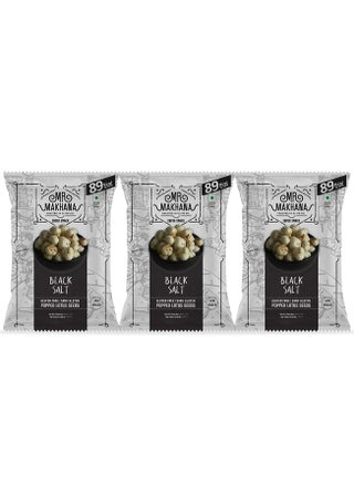 Mr Makhana Black Salt Popped Lotus Seeds Gluten-Free MSG Free, Anti Oxidants, Calcuim Rich and Plant Based 75G Pack of 3 - pzsku/Z7C96A19DAB4D67C57170Z/45/_/1679400237/73039a40-26b1-480d-b1de-ea376f93e6e9