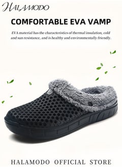 Unisex Winter Fur Lined Slippers Mesh Lining Shoes with Nonslip Soles Walking Garden Clogs Warm House Slippers for Indoor and Outdoor Use - pzsku/Z7C96A64668C1F6D0E6A3Z/45/_/1731302773/075801d4-b27f-4bec-94c0-cd941576ad02