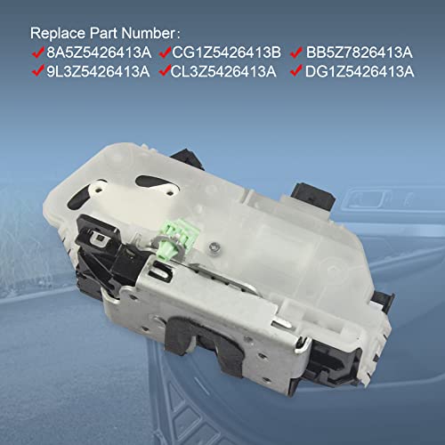 DICMIC Rear Left Driver Side Door Lock Latch Actuator Compatible with 2011-2019 Ford Explorer 2009-2014 Ford F-150 2010-2014 Ford Mustang 2010-2014 Lincoln Mark LT Replace# 9L3Z5426413A - Image 3