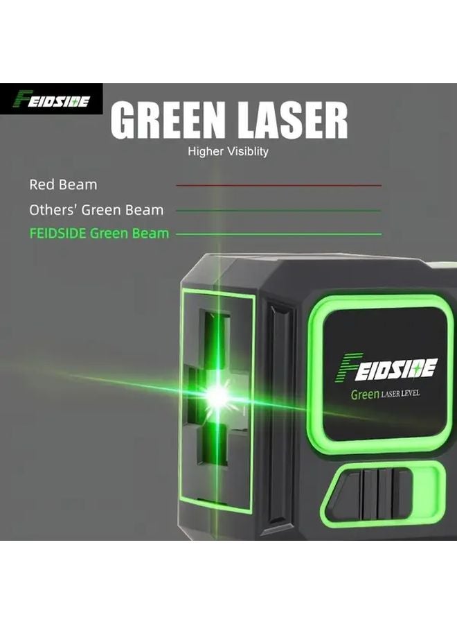 FEIDSIDE HLL40 40G 100ft Green Laser Level Self Leveling Horizontal Vertical Line - Image 5