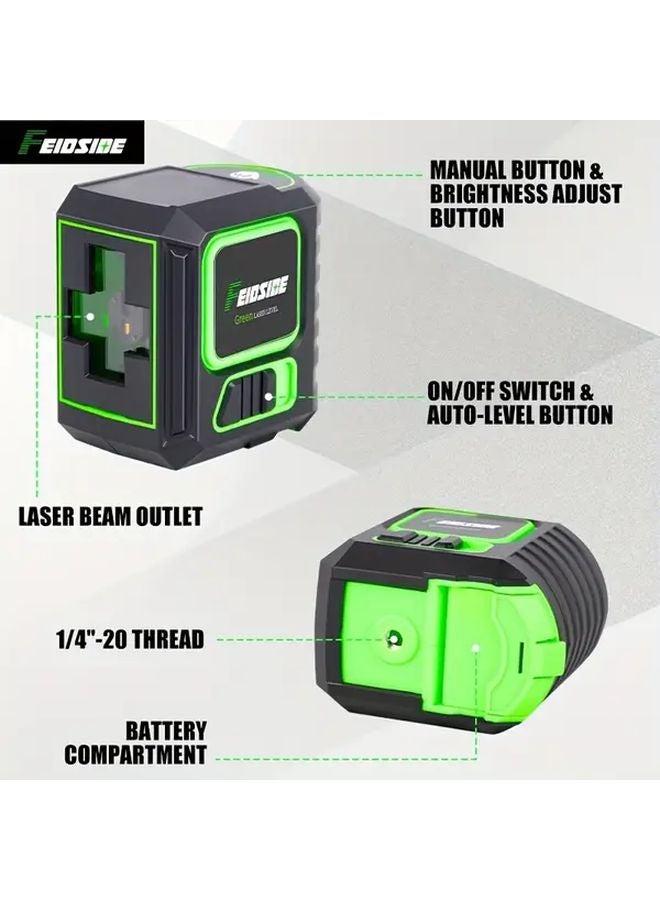 FEIDSIDE HLL40 40G 100ft Green Laser Level Self Leveling Horizontal Vertical Line - Image 4