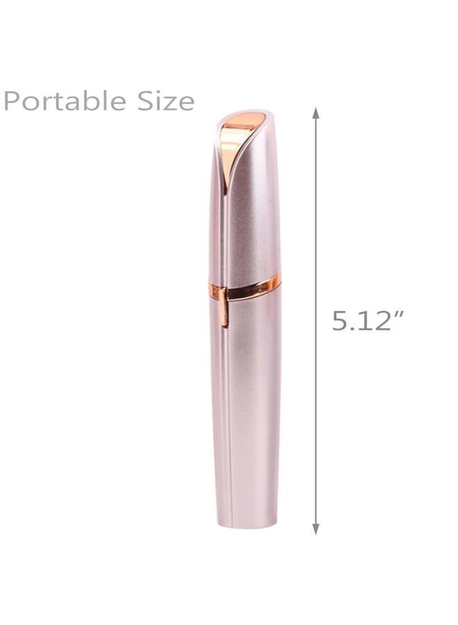 CaoXiong مزيل شعر الحواجب الكهربائي القابل لإعادة الشحن عبر USB للنساء - ماكينة حلاقة دقيقة مع ضوء، خالية من الألم - مزيل شعر الحواجب للوجه، الشفاه، اليد، الساق، إلخ. (وردي، متعدد الألوان) - Image 2