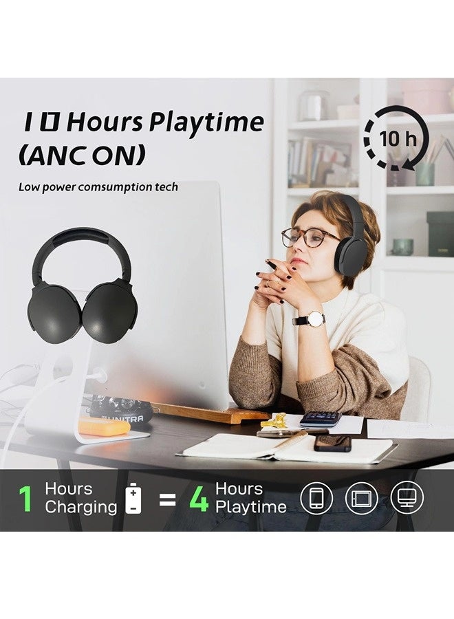 Wireless On Ear Bluetooth Headphones,Foldable Bluetooth Wireless Headset Over Ear with Noise Cancelling Microphone - Image 4