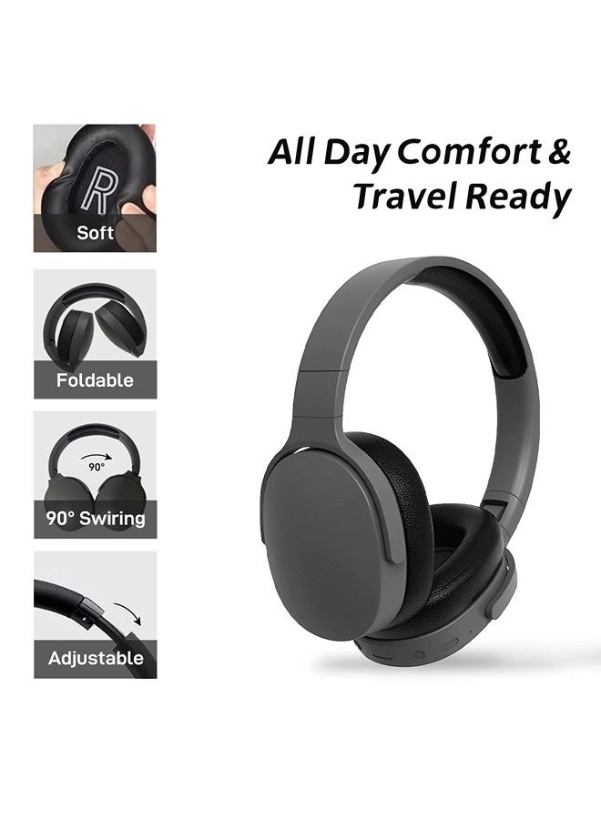 Wireless On Ear Bluetooth Headphones,Foldable Bluetooth Wireless Headset Over Ear with Noise Cancelling Microphone - Image 2