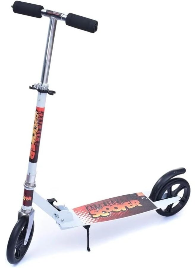 Kid's Scooter 3 Wheels Big Pedal Foldable Kick Scooter with Music, Height Adjustable with LED Light Wheels