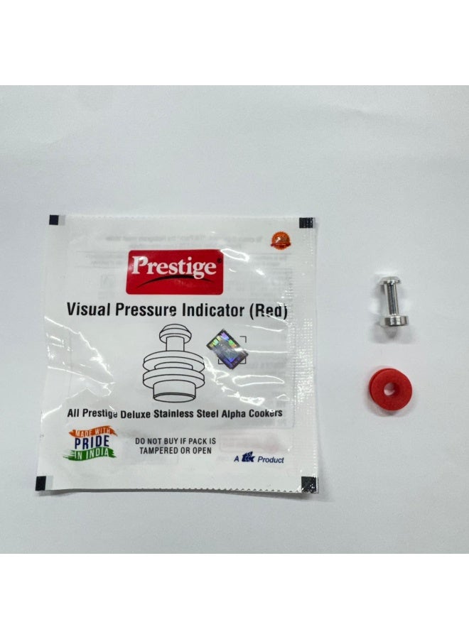TTK Prestige مؤشر ضغط مرئي لقدر الضغط الفاخر [أحمر] مخصص فقط لقدر الضغط المصنوع من الفولاذ المقاوم للصدأ - Image 2