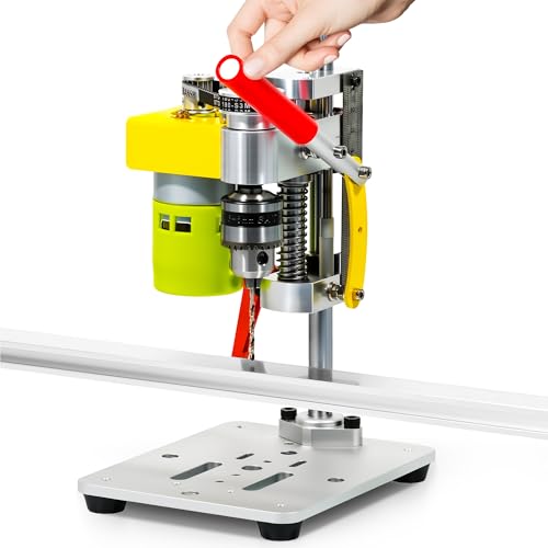 Mefape Electric Mini Bench Top Drill Press, 7 Speed Drilling Machine w/ B10 Chuck for 0.6-6mm Bits, Mefape DIY Metal Woodworking Jewelry Drill Tool - Image 1