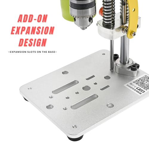 Mefape Electric Mini Bench Top Drill Press, 7 Speed Drilling Machine w/ B10 Chuck for 0.6-6mm Bits, Mefape DIY Metal Woodworking Jewelry Drill Tool - Image 4