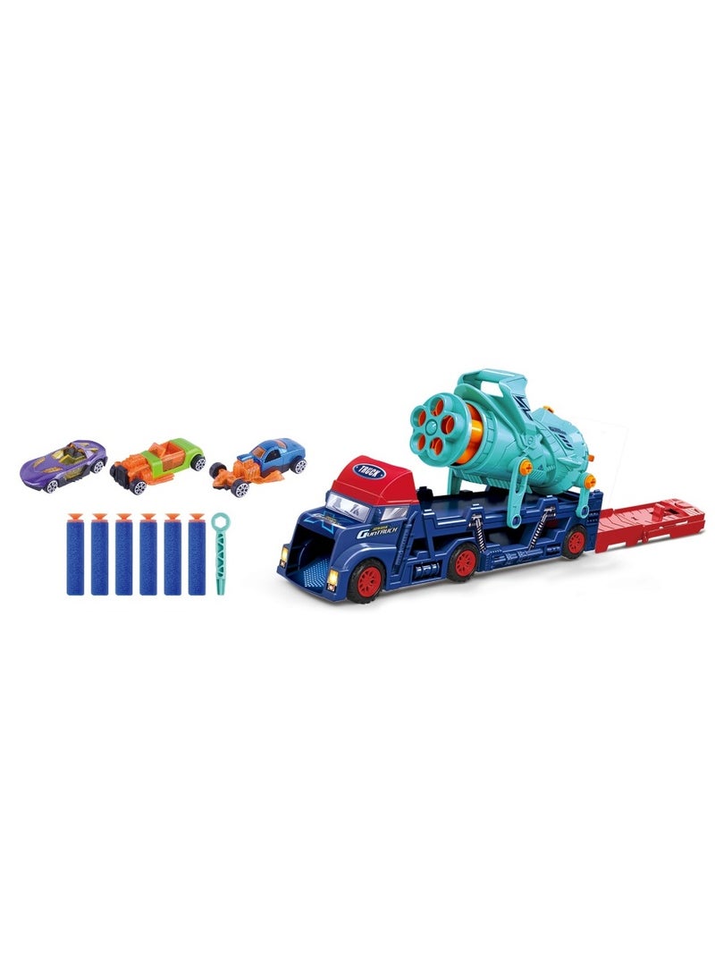 Power Joy Power Joy Vroom Vroom ToyMissile Launcher Truck and Die-cast Shooter 3 Pieces | Toy Vehicle | Gift for Kids  - Image 3