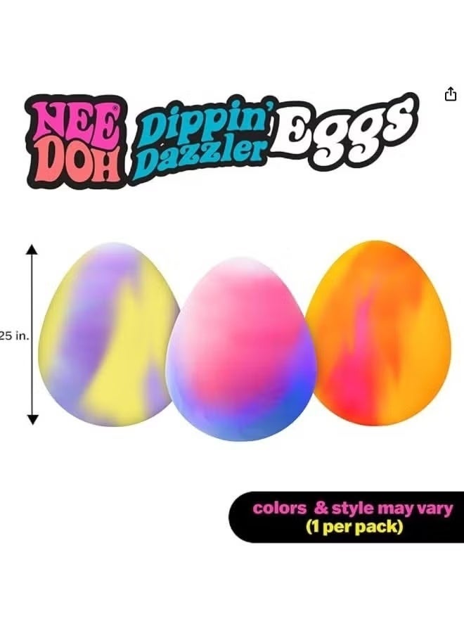 NeeDoh Squeeze Eggs for Anxiety Relief, Sensory Fidget Toy for Kids and Adults, Party Favors - Image 3