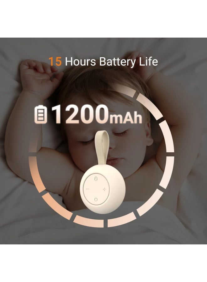 general Portable Baby Sound Machine [White Noise for Babies Kids Adults][Sleep Soother][Timer Function][12 Soothing Sounds] 15 Hours Battery Life, Travel,Registry Toys,Gifts,Shower,Clips on Baby Stroller - Image 3