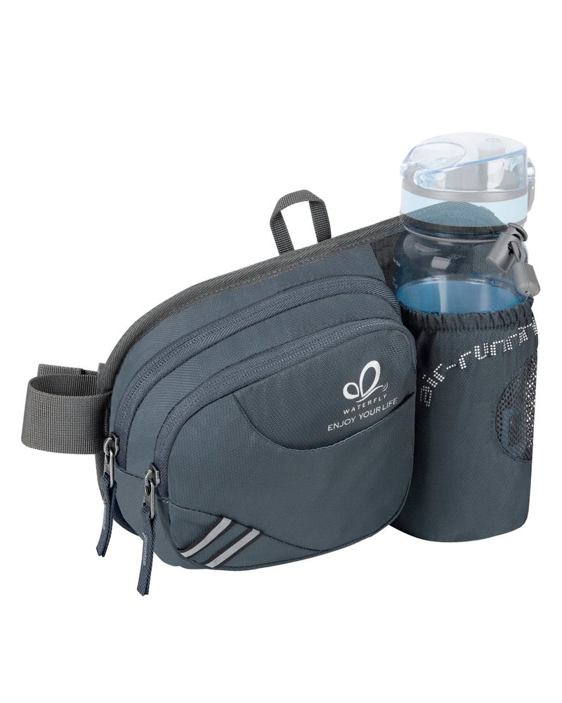 WATERFLY Fanny Pack Waist Bag: Waist Pack for Women Men with Water Bottle Holder Hiking Fanny Pack for Running Walking DogWalking Travel Cycling - Image 1