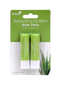Pretty Fast Absorbing Aloe Vera Moisturizer For Dry Cracked Lips Pack Of 2  - Image 1