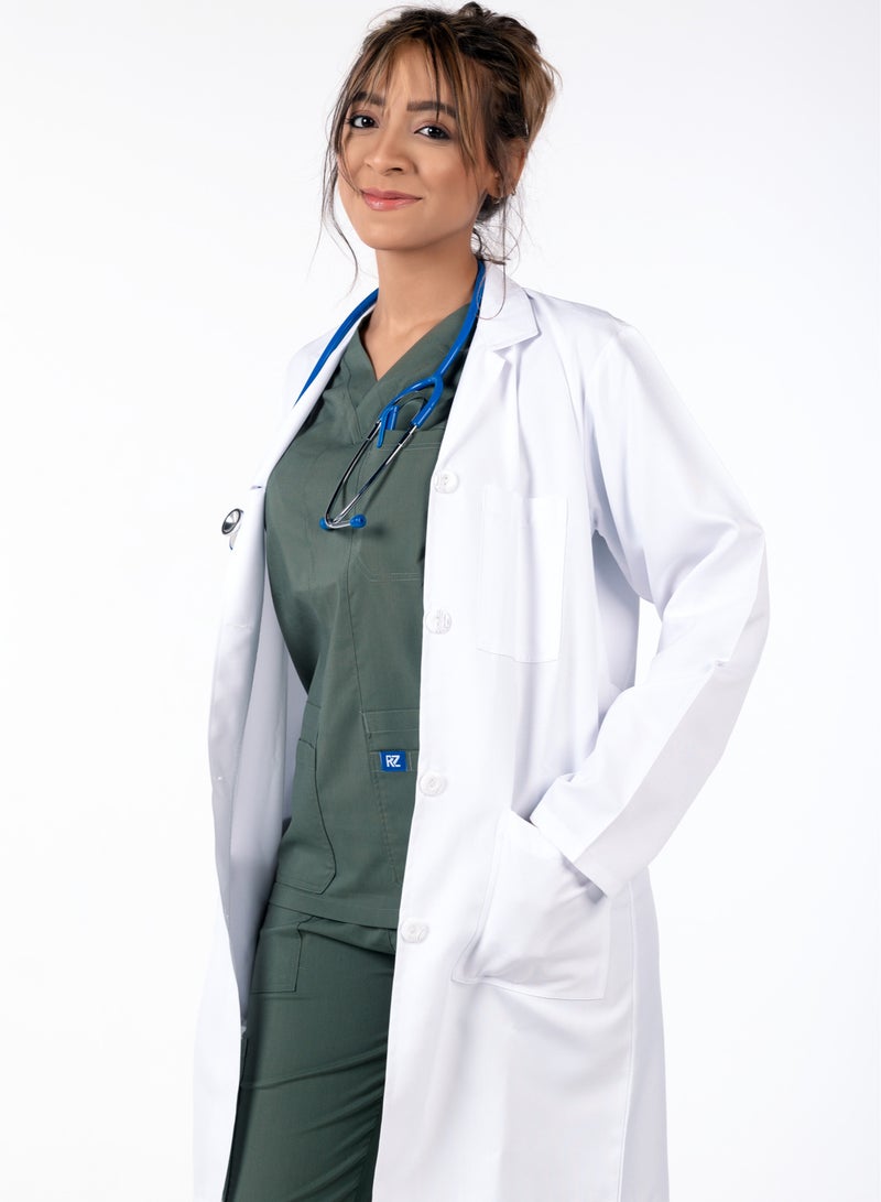 sezer Elegant and durable gabardine medical coat—designed for all-day comfort in hospitals and clinics. - Image 1