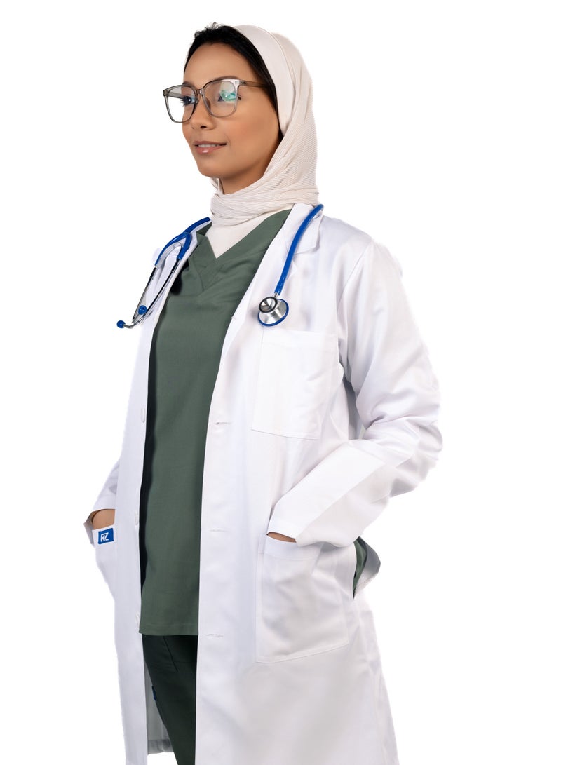sezer Elegant and durable gabardine medical coat—designed for all-day comfort in hospitals and clinics. - Image 2