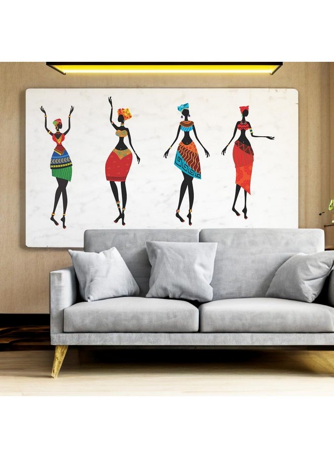 Decals Design Decals Design ' African Women' Wall Sticker (PVC Vinyl, 50 cm x 70 cm, Black)  - Image 2