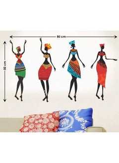 Decals Design Decals Design ' African Women' Wall Sticker (PVC Vinyl, 50 cm x 70 cm, Black)  - Image 3
