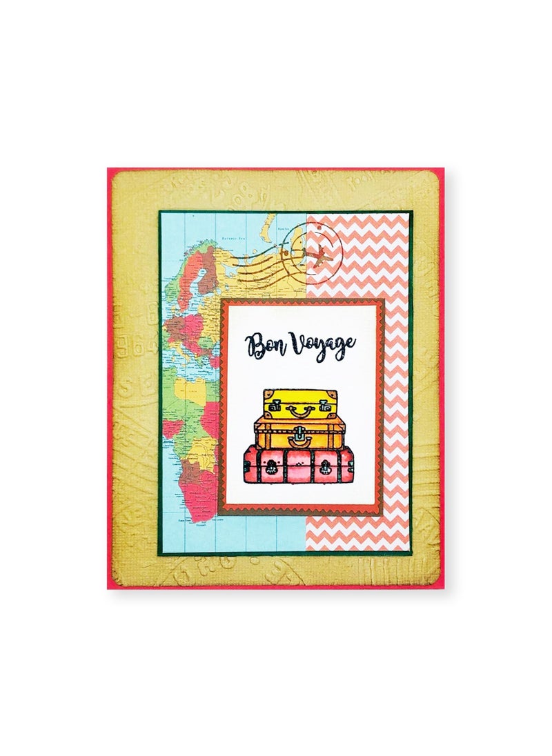 BUTTERFLY WISHES - Bon voyage greeting card - Image 1