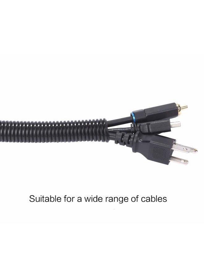 Alex Tech 10ft-1/4" 10ft-3/8" 10ft-1/2" Split Wire Loom Tubing Wire Conduit – Black - Image 4