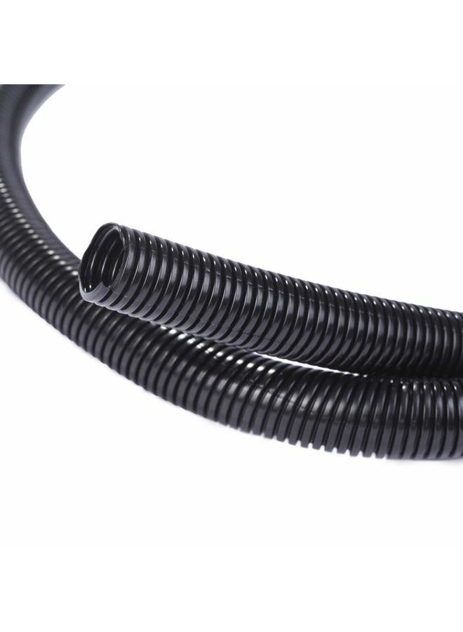 Alex Tech 10ft-1/4" 10ft-3/8" 10ft-1/2" Split Wire Loom Tubing Wire Conduit – Black - Image 1
