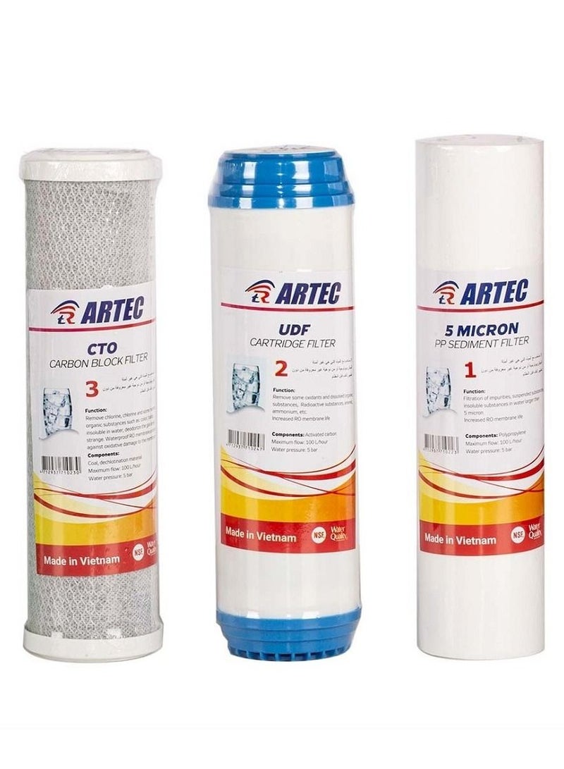 Filter Set 3 Stages Of Domestic Desalination Device - Image 2