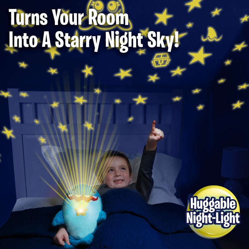 Ontel Star Belly Dream Lites, Stuffed Animal Night Light, Snuggly Blue Shark - Projects Glowing Stars & Shapes in 6 Gentle Colors, As Seen on TV - Image 3