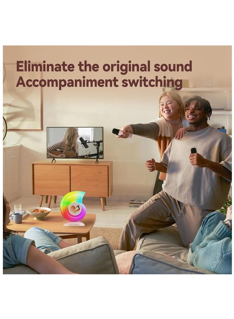 terrion AI Karaoke Speaker with Dual Wireless Microphones and Colorful LED Lights - Image 5