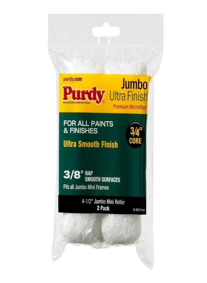 Purdy 140624052 Jumbo Mini Ultra Finish Roller Replacements, 2-Pack, 4-1/2 inch x 3/4 inch nap - Image 1
