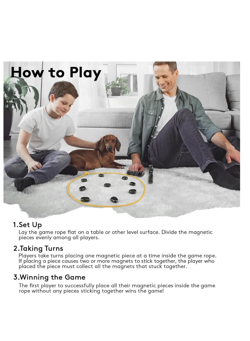 Generic 【Magnetic Chess Game】: The magnetic chess game is the perfect combination of fun and strategy. This chess set with 24 magnetic pieces, a storage bag, and a game string is perfect for both kids and adults. This - Image 4