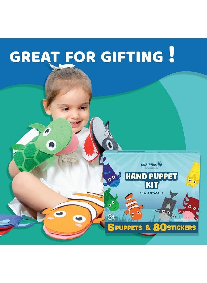 Hand Puppet Sea Animal Craft Kit for Kids 6-in-1 | Gifts for Kids Ages 4-8 | DIY Arts & Crafts Kit | Great Craft Gift for Kids | Gift for Girls and Boys | Toddler Craft Activities - pzsku/Z7C9761083B1FE7529A0FZ/45/_/1729414838/73dfd84c-a58a-4566-bb74-28a94837686c