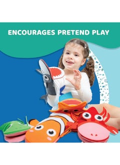 jackinthebox Hand Puppet Sea Animal Craft Kit for Kids 6-in-1 | Gifts for Kids Ages 4-8 | DIY Arts & Crafts Kit | Great Craft Gift for Kids | Gift for Girls and Boys | Toddler Craft Activities  - Image 3