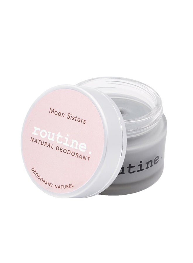 routine Moon Sisters Deodorant with a Calming Floral Scent - Formulated with Natural Baking Soda & Clay, Keeps You Fresh All Day Long (58 ml) - Image 1