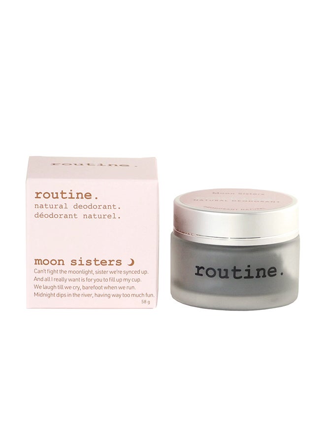 routine Moon Sisters Deodorant with a Calming Floral Scent - Formulated with Natural Baking Soda & Clay, Keeps You Fresh All Day Long (58 ml) - Image 3
