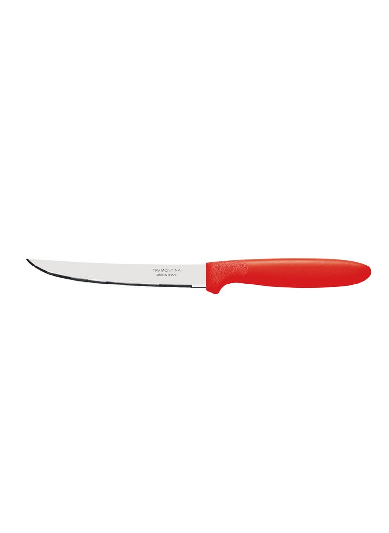 TRAMONTINA Since 1911,Made in Brazil- Ipanema 2 Pieces Steak Knife Set with Micro Serrated Edge Stainless Steel Blades and Red Polypropylene Handles  - Image 2
