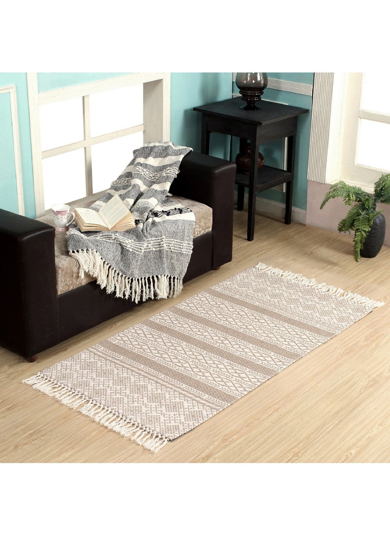 Home Box Aveza Jute Cotton Jacquard Rug 230 x 160 cm  - Image 1