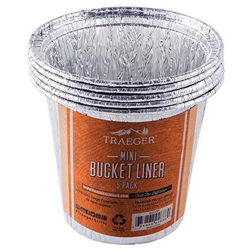 Traeger Grills BAC459 Mini Grease Bucket Liner Grill Accessory, 5 Count - Image 1