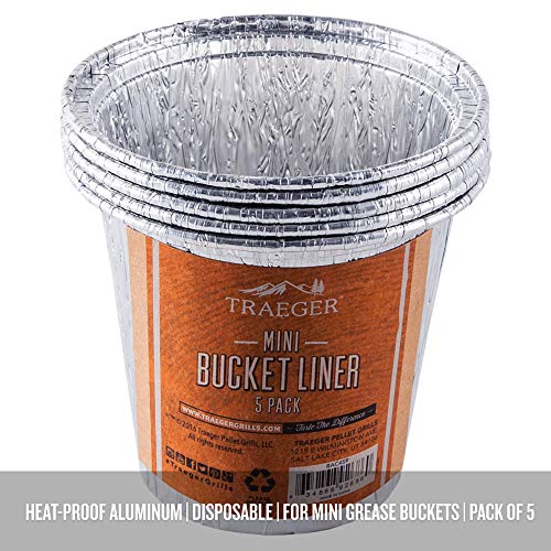 Traeger Grills BAC459 Mini Grease Bucket Liner Grill Accessory, 5 Count - Image 4