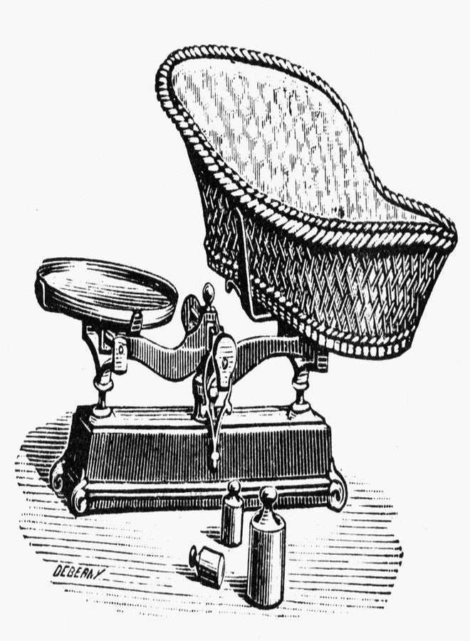 Infant Scale C1900 Nscale For Weighing A Baby Nline Engraving French C1900 Poster Print by (24 x 36)