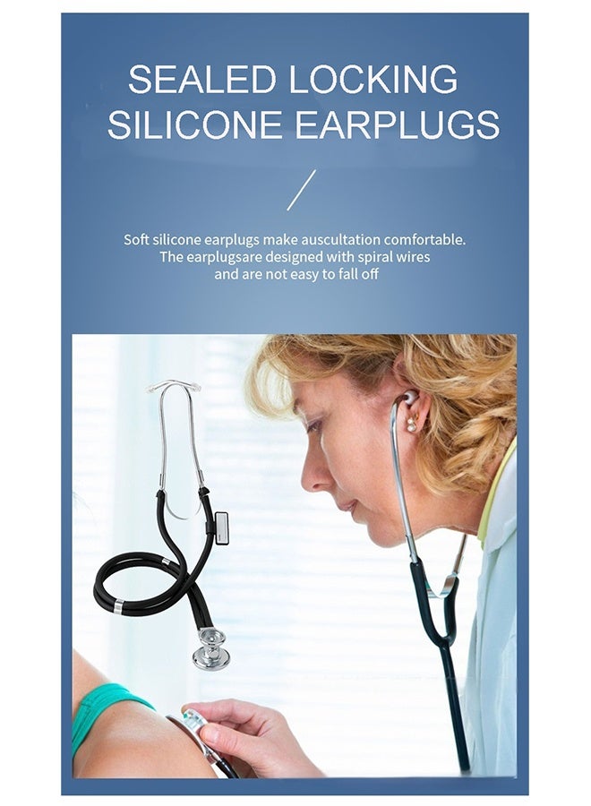 HAVEN high quality stethoscopes，Professional Portable Medical Dual Headed Multifunctional Stethoscope Tube Home Medical Professional Listening Heartbeat Pulse Stethoscope，Professional Portable Medical Dual Headed Multifunctional Stethoscope Tube - Image 4