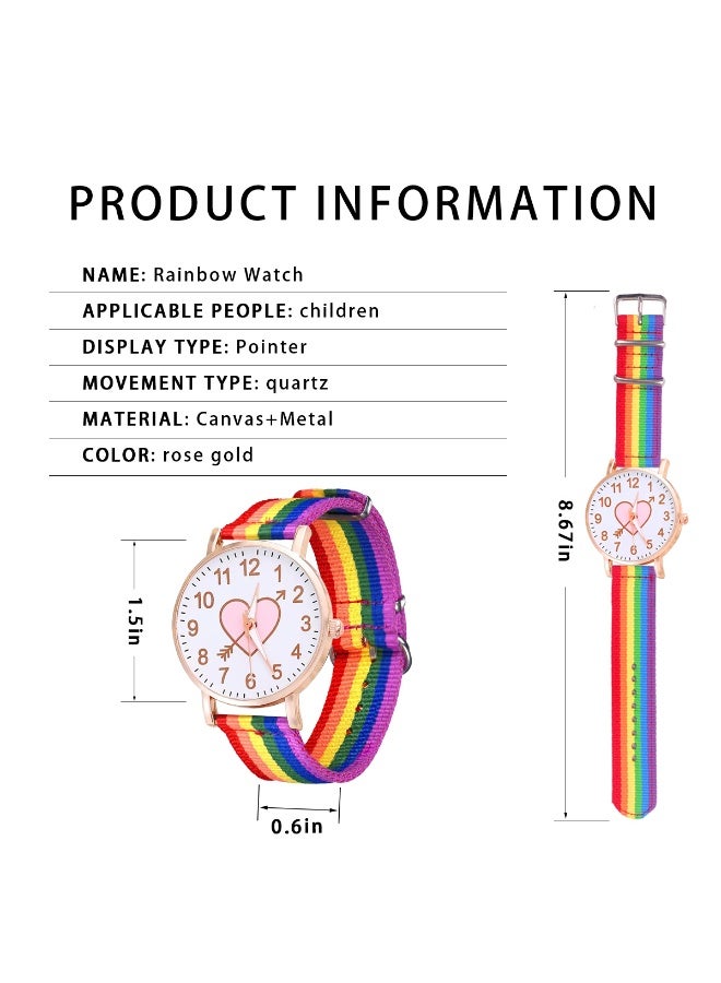 ACYYH Kids Watches Kids' Analogue Watch Rainbow Watches Bracelet Quartz watches Children's watches - Image 2