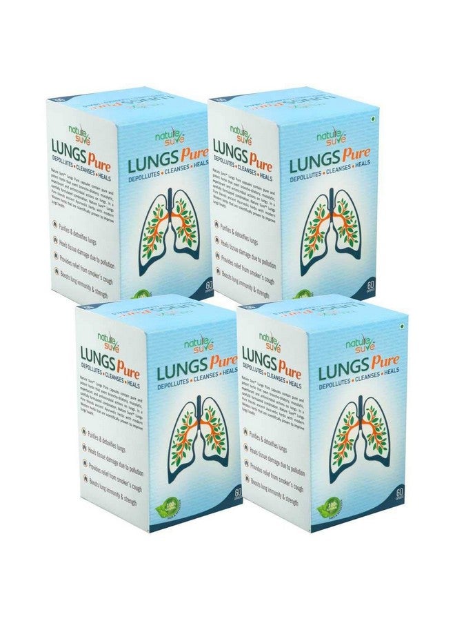 Nature Sure™ Lungs Pure Capsules for Men & Women - 4 Packs (4 x60 Capsules) - Image 1