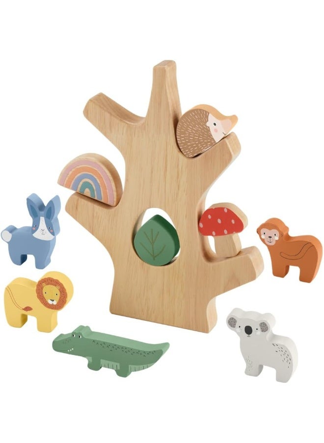 Fisher-Price ​Stacking Toy Wooden Balance Tree, 10 Wood Pieces For Developmental Play For Preschool Kids Ages 3+ Years  - Image 4