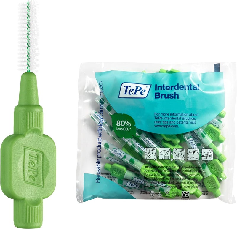 Tepe Green Interdental Brush 08mm 25 Pack - Image 1