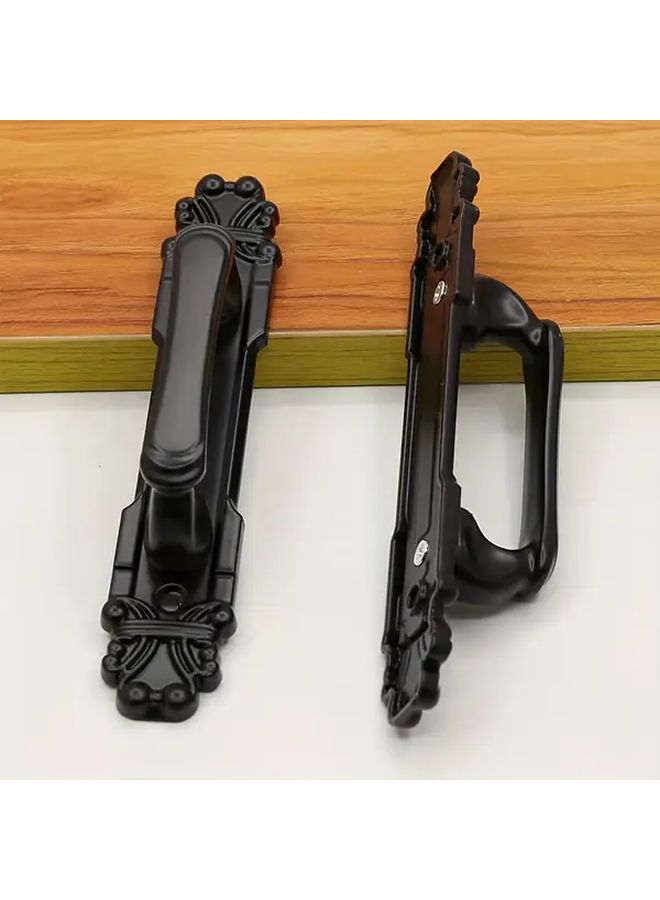 2pcs Antique Black Metal Sliding Door Handles Durable for Garage Shed Fence Closet - Image 4