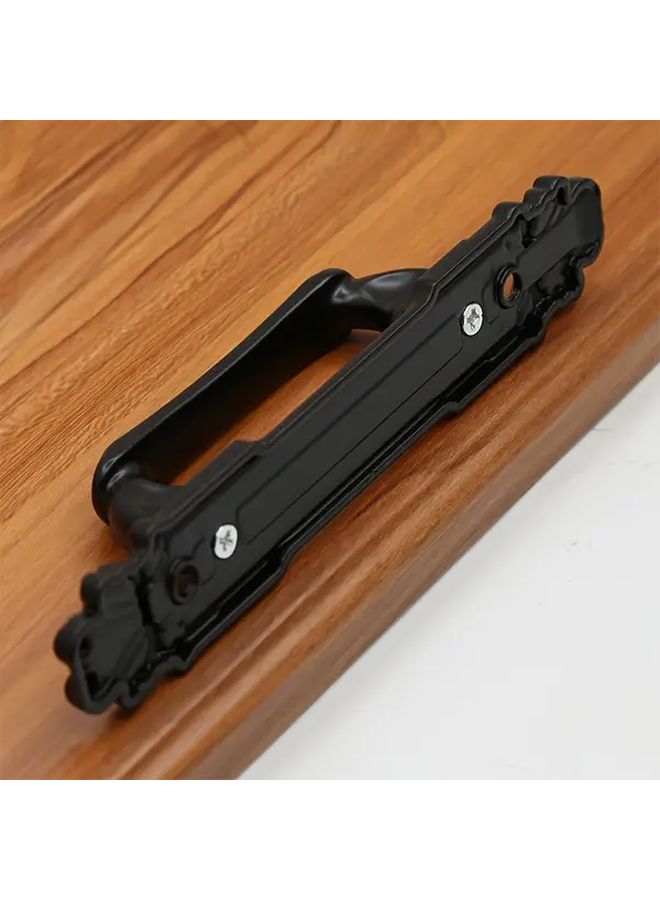 2pcs Antique Black Metal Sliding Door Handles Durable for Garage Shed Fence Closet - Image 5