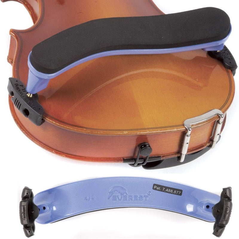 Everest ES4PU ES Series 4/4 Violin Adjustable Shoulder Rest - Purple - Image 1