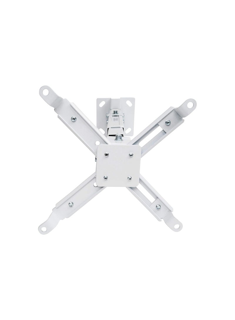حامل بروجكتور جداري/سقفي عالمي | قابل للتعديل والدوران | حمولة 20 كجم | أبيض - Image 3